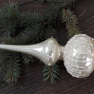 Christmas glass tree topper 18 cm ( 7 inch),vintage tree topper Christmas tree ornaments ornament,Christmas tree topper top, Christmas