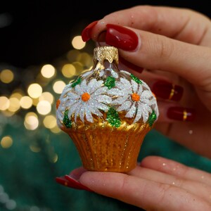 Flower basket Christmas glass ornaments, Blown Glass Christmas, Handmade Xmas glass ornament, Christmas decoration Christmas gift 2025