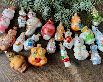 つららクリスマスガラスオーナメント10個セット、クリスマスギフト