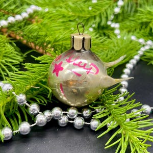 Retro sputnik Christmas glass ornament , vintage christmas, Retro Christmas, 1950s christmas decoration, Gifts ideas, Holiday decor