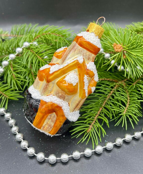 教会のクリスマスガラスオーナメント、吹きガラスのクリスマス、手作り