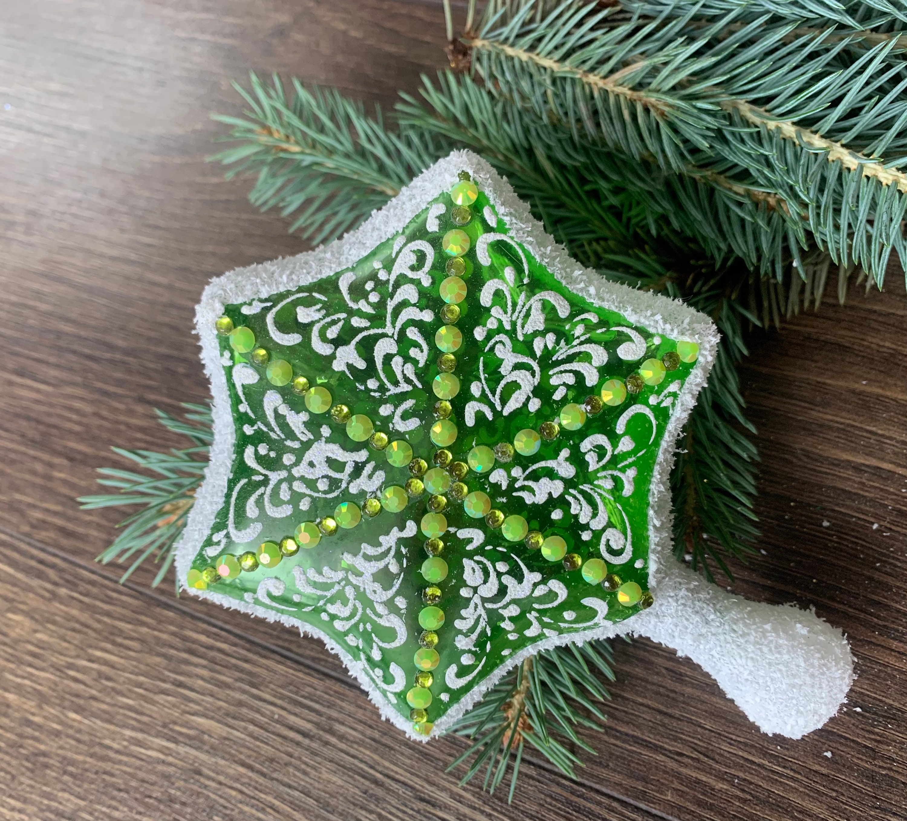 Produktbild von Alipis Grüner Weihnachtsbaum Sternbaumspitze Aus Metall Mit