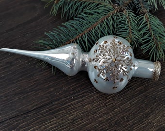 Glass christmas tree toppers deals