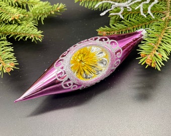 Roze kerstornament geblazen glazen ornamenten vakantie kerstdecor nieuwe huisdecoratie kwikglas glitterornament