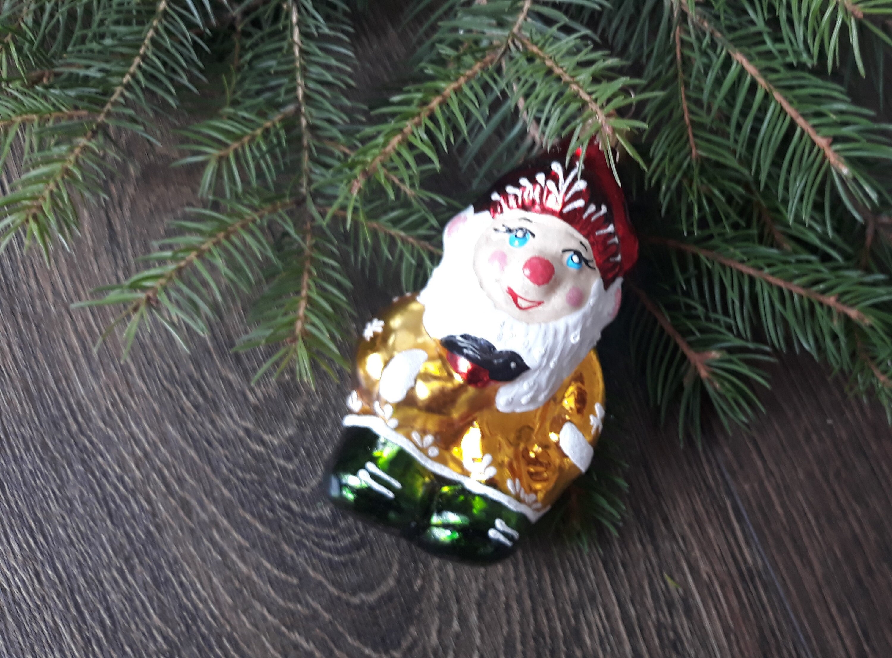Gnome Christmas Glass Ornaments Blown Glass Etsy UK