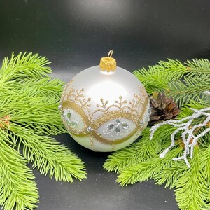 Silver Christmas ornament blown glass ornaments holiday christmas decor new home  decor, Xmas 2025, Holiday decor, Gifts ideas, Winter decor