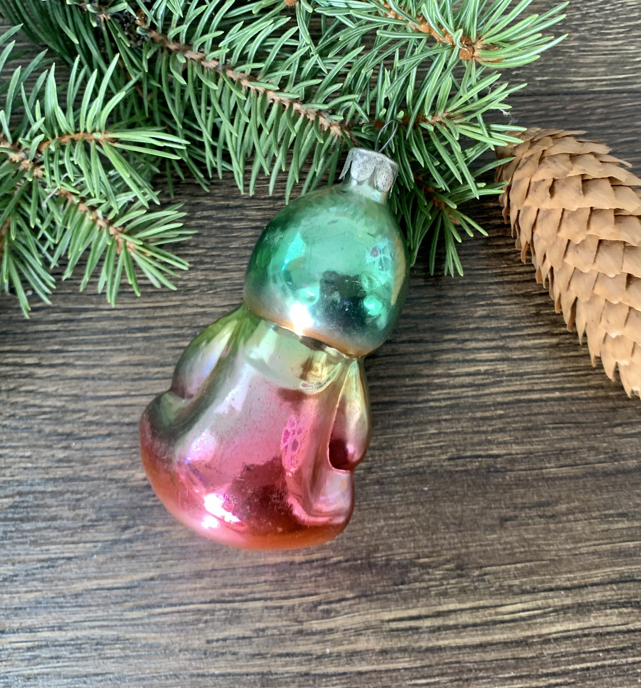 アンティークガラスのクリスマスオーナメント、クリスマスガラス