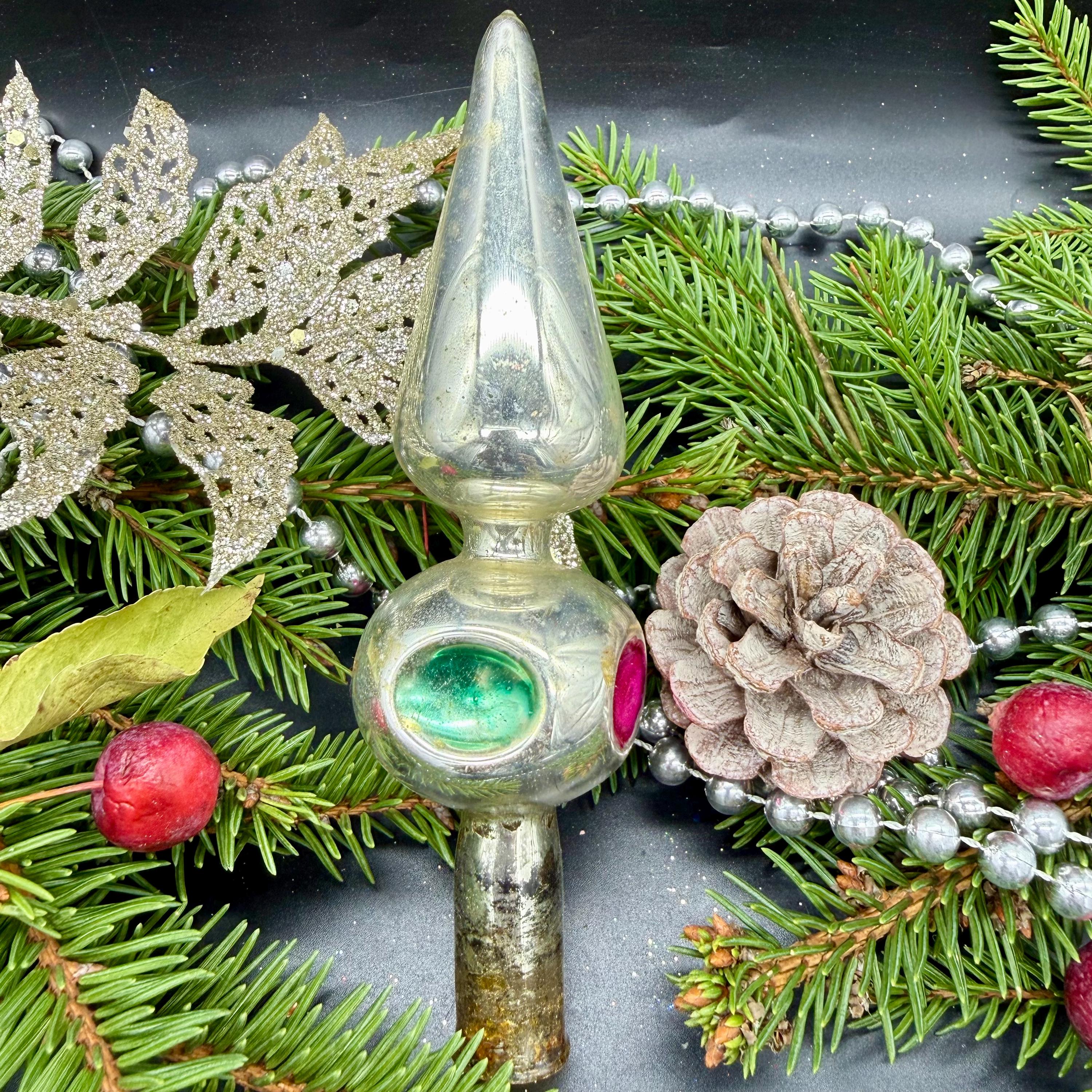 Cimier De Sapin De Noël En Verre Violet - Décoration Sommet Arbre 26 Cm, Topper élégant Pour Intérieur - 8