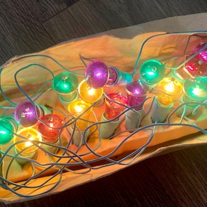 Christmas Garland, Christmas ornaments, vintage christmas,Retro Christmas,1950s christmas,Winter decor, Gifts ideas, Holiday decor