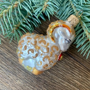 Sheep Christmas glass ornament  vintage christmas ornaments christmas tree decorations Holiday decor, Gifts ideas, Winter decor