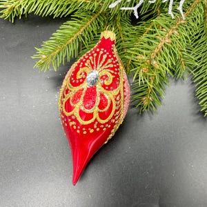 Red Hand-painted christmas glass ornaments,custom ornaments,Hand painted Christmas tree glass ornament, Christmas decoration 2024
