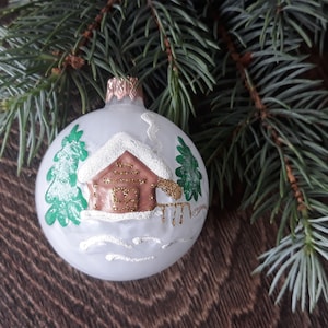 Hut Hand-painted christmas glass ornaments,custom ornaments,Hand painted Christmas tree glass ornament ,Christmas decoration