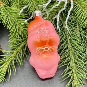 Enfeites de vidro vintage de Natal em forma de porco, Natal vintage, Natal retrô, Natal dos anos 1970, Decoração de inverno, Ideias para presentes, Decoração de Natal, Natal 2025