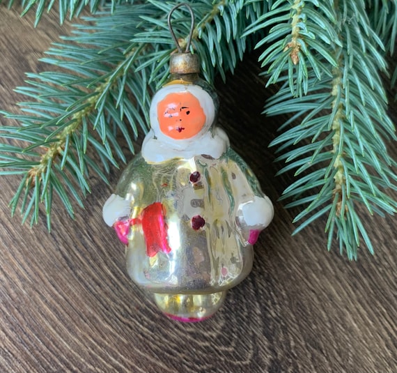 Girl Antique glass Christmas ornaments, Christmas glass ornaments