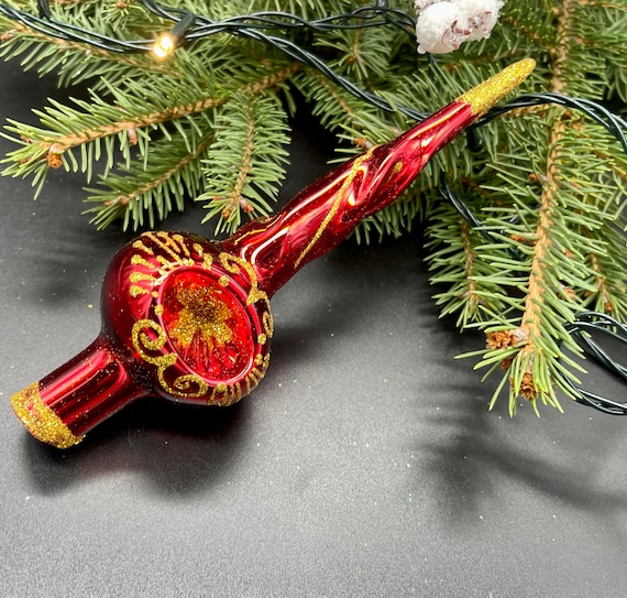 Puntale Per Albero Di Natale In Plastica Dorata - Decorazione Stella Luccicante Per Cima Albero - Foto 2