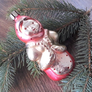 Enfeites de vidro de Natal, Natal vintage, Natal retrô, Natal dos anos 1950, Vidro de Natal feito à mão, Decoração de Natal, Ideias para presentes, Decoração de inverno