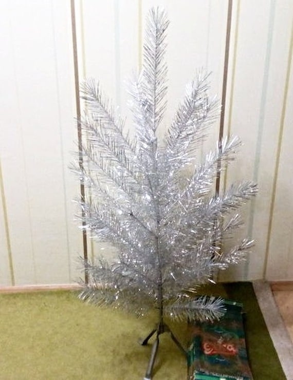 Aluminum christmas tree silver aluminum tree Christmas Etsy
