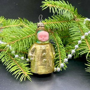 Vintage woman Christmas glass ornament , vintage christmas,Retro Christmas, 1950s christmas decoration,Gifts ideas,Holiday decor