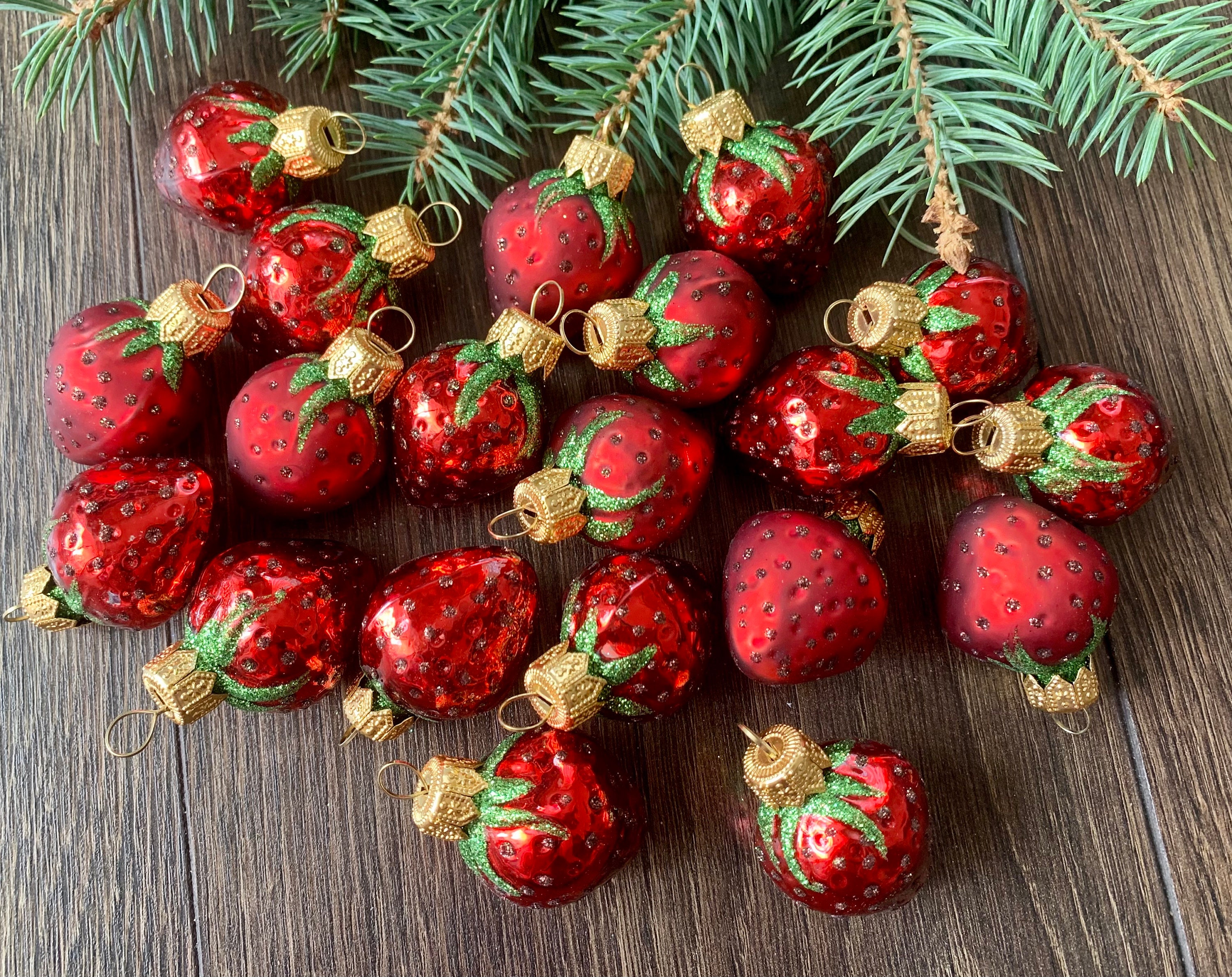 869 ロシア☀︎USSR 可愛いいちご型クリスマスツリーオーナメント　ビンテージ Soviet Xmas Tree - Etsy
