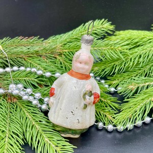 Vintage woman Christmas glass ornament , vintage christmas, Retro Christmas, 1950s christmas decoration, Gifts ideas, Holiday decor