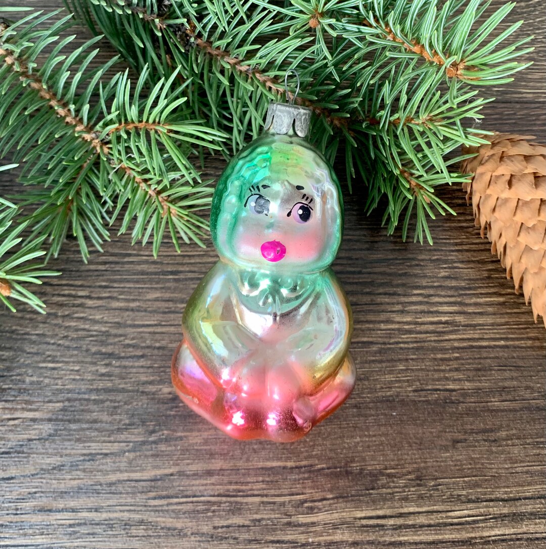 アンティークガラスのクリスマスオーナメント、クリスマスガラス