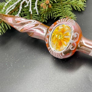 Pink christmas tree topper for christmas tree holiday decoration christmas ornaments glass ornament tree home decor family christmas gifts