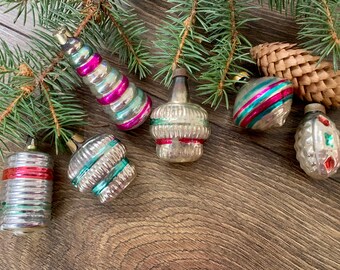 ソビエト BOX入り ミニガラスオーナメントセット 27個 ヴィンテージ ソビエト BOX入り ミニガラスオーナメントセット 27個 ヴィンテージ