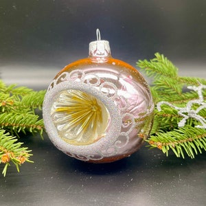 Décoration de Noël rose, décorations en verre soufflé, décoration de Noël, décorations pour la maison, décoration de paillettes en verre au mercure