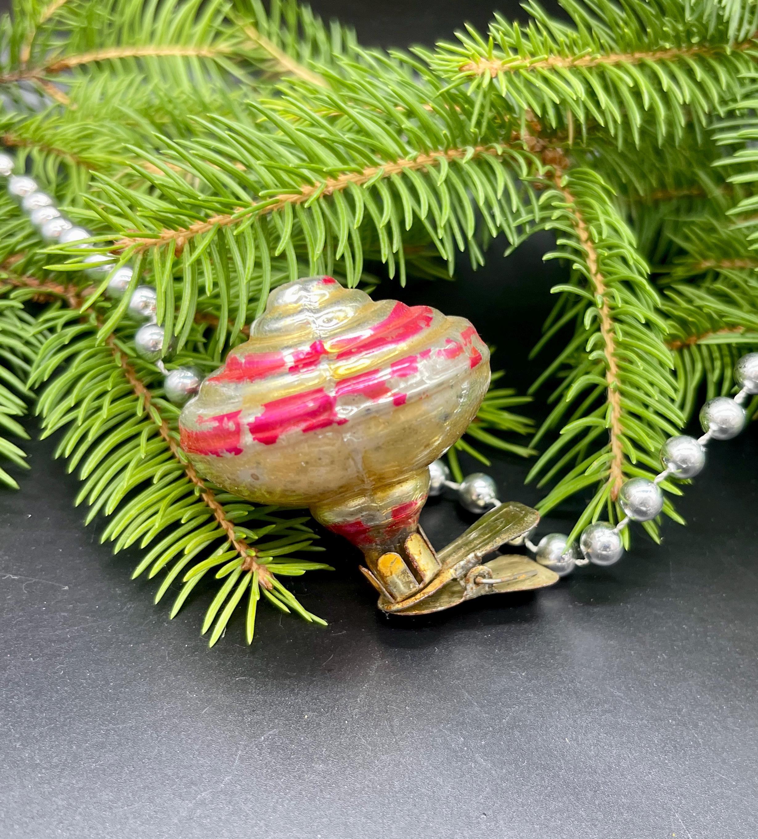 ヴィンテージ dzyga クリスマスガラスオーナメント、ヴィンテージ