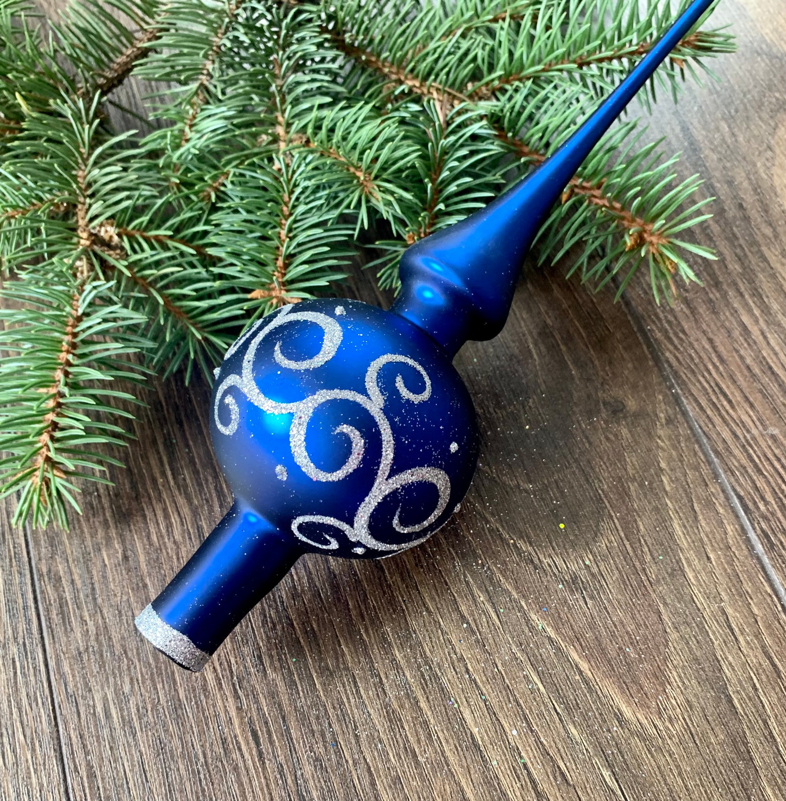 Xmas Tree Glass Topper Christmas Glass Tree Topper 27cm Etsy