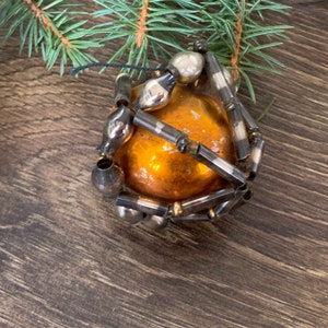 1940s vintage glass Christmas ornaments, glass beads Christmas ornaments, Winter decor, Gifts ideas, Holiday decor