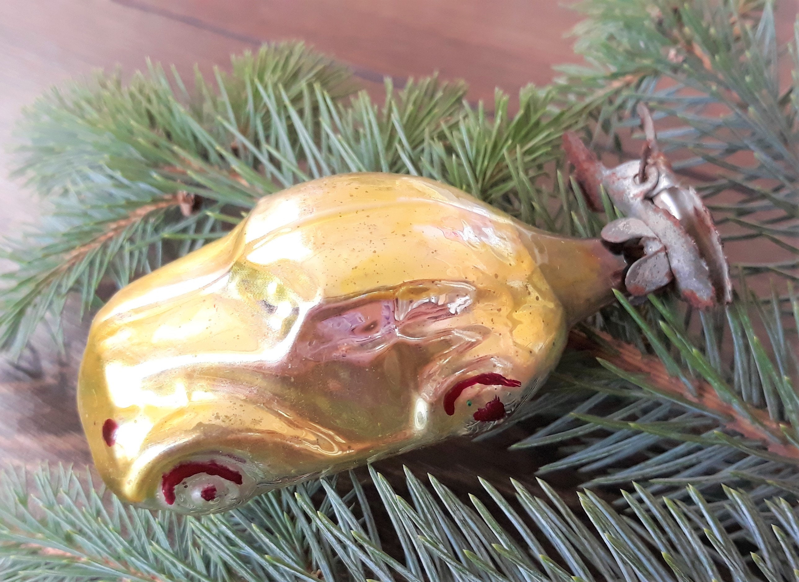 Car Christmas glass ornaments vintage christmasRetro | Etsy