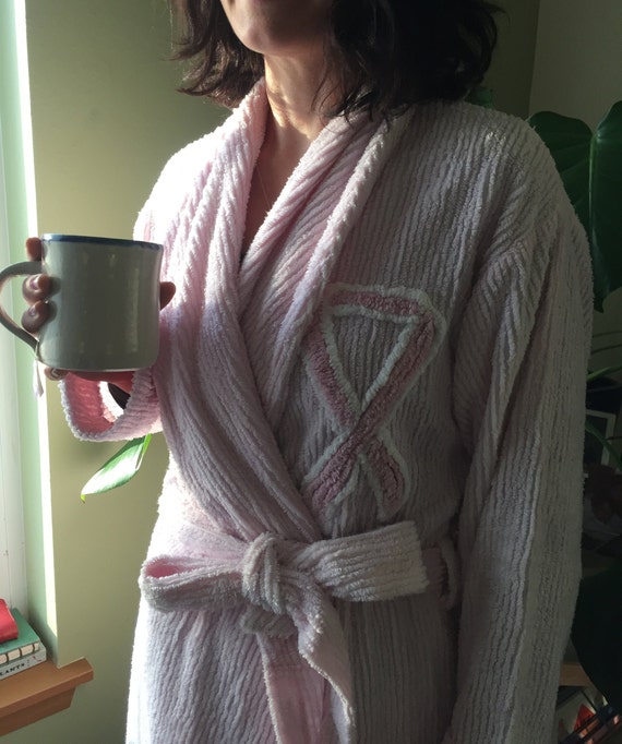 Vintage Canyon Group PINK RIBBON Chenille ROBE - C