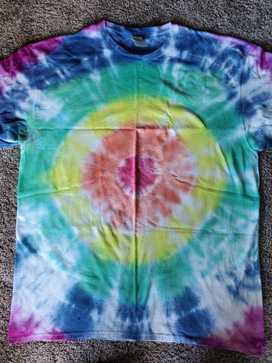 Rainbow Tie Dye Shirt Unisex XL Etsy.de