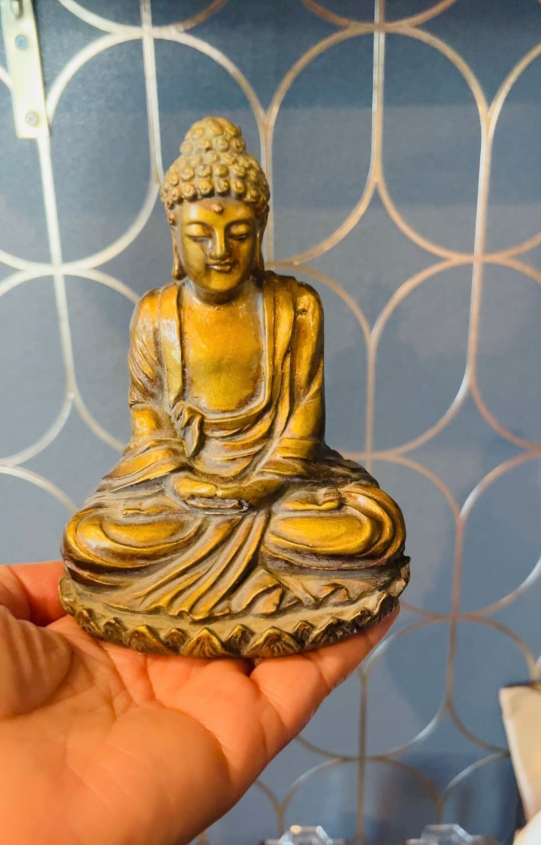 Vintage Brass Buddha Statue Housewarming Gift Small Buddha Statue Etsy