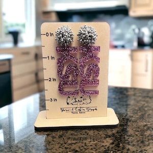 Kansas State - KSU - K-State - EMAW - Wildcats - Game Day Earrings - Beaded Topper