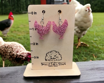 Chicken earrings