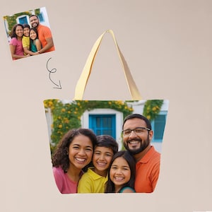 Custom Tote Bags, Personalized Pet Bag, Photo Printed Custom Bag, Personalized Canvas Bag, Personalized Gift, Custom Canvas Tote Bags