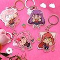 DDLC doki literature club acrylic keychain