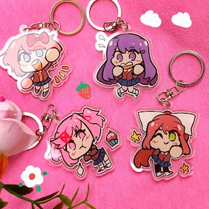 DDLC doki literature club acrylic keychain