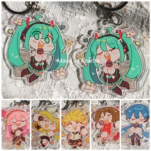 Vocaloid acrylic Keychain Virtual Singer project sekai colorful stage Hatsune Miku Teto prjsk