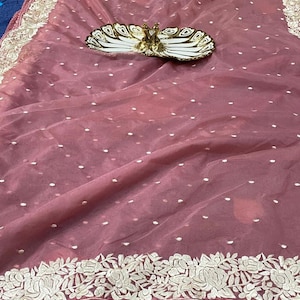 Organza Parsi inspiriert sari,,,, partywear sari