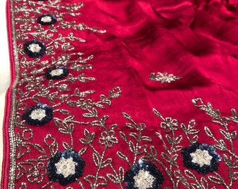 Avesha saree,,,,,zardosi saree,,,,embroidery saree