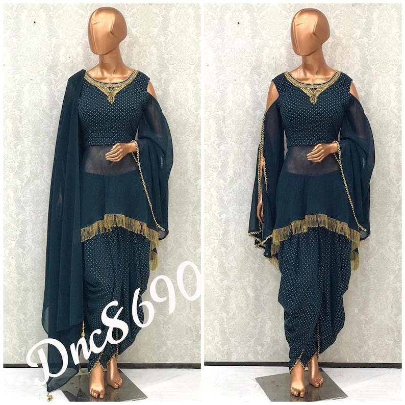 Dhoti salwarsuit,,,,indowestern dress,,,,mehandi dress