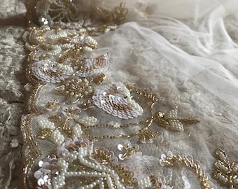 Cinderella inspired saree premium sequins saree off white sarees