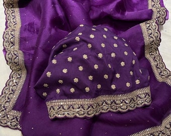 Pinasha Organza Saree Partywear Saree Beautiful sari