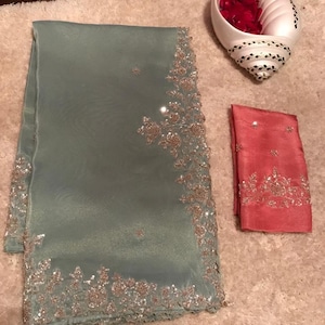 Vahima tissue saree Banarsi saree Indian sari blouse