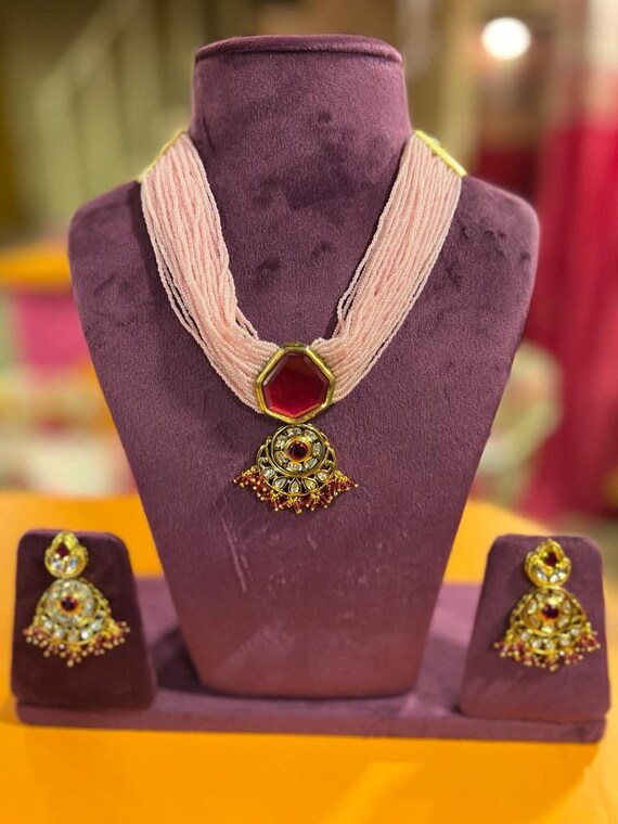 Pink cheap choker set