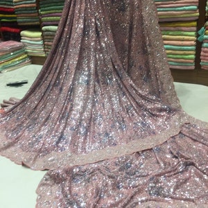 Celebrity inspired partywear ssaree,,,,sequins saree