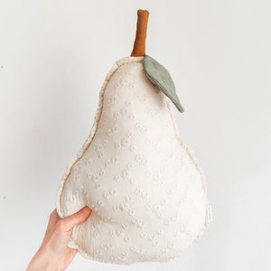 Pear Cushion, pear shaped cushion, pear pillow, pear decoration, autumn cushion, fruit theme room